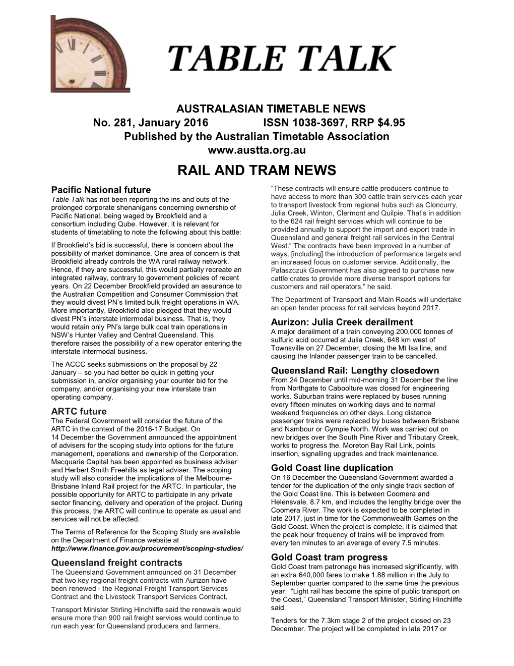 Rail and Tram News
