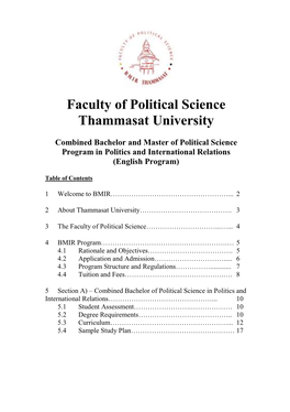 Faculty of Political Science Thammasat University