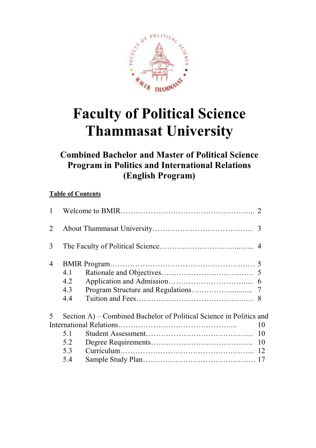Faculty of Political Science Thammasat University