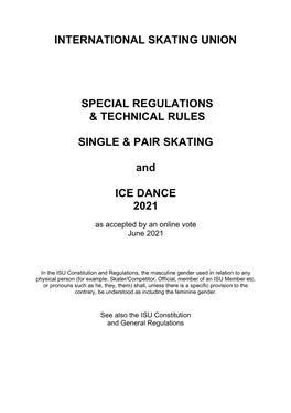 S&P/ID Regulations 2016
