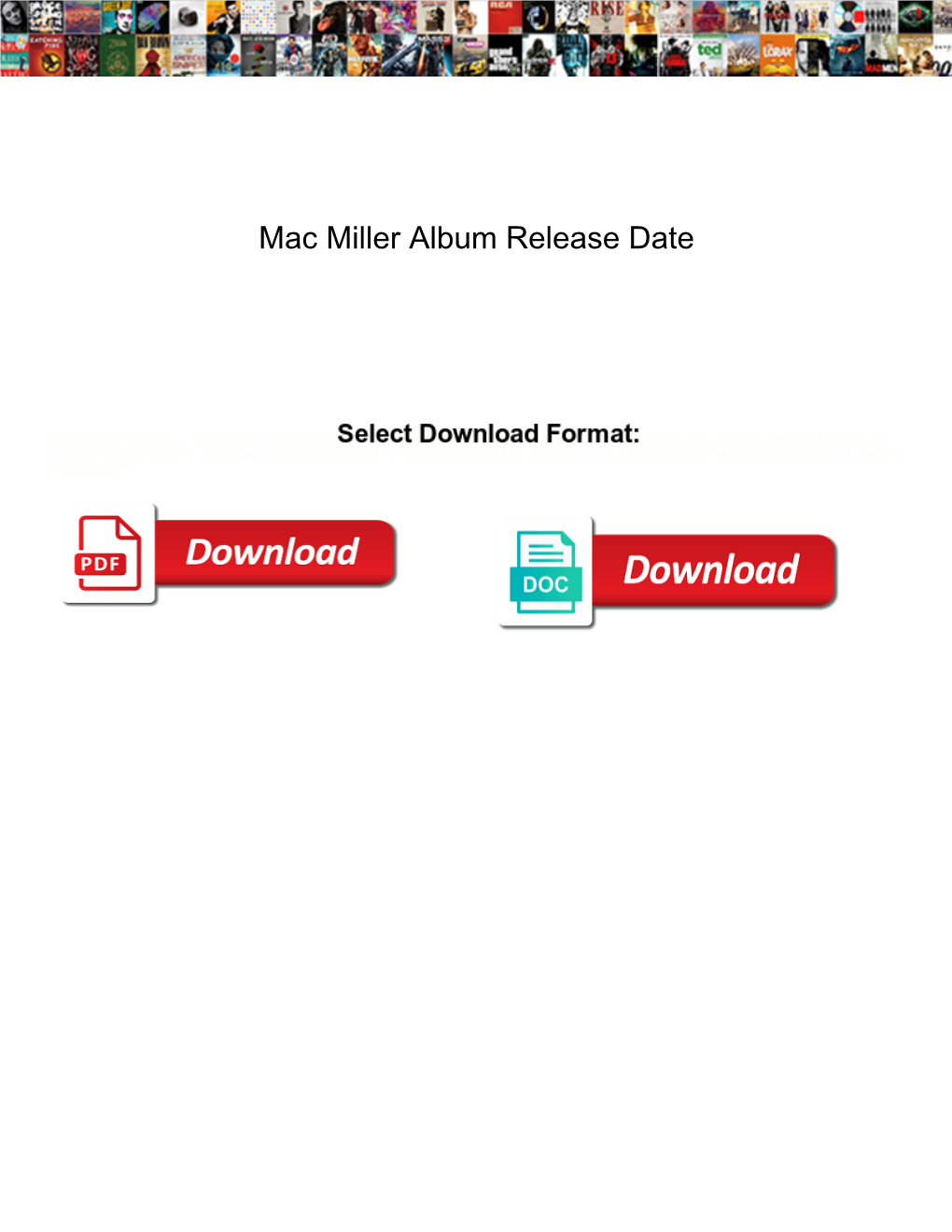Mac Miller Album Release Date