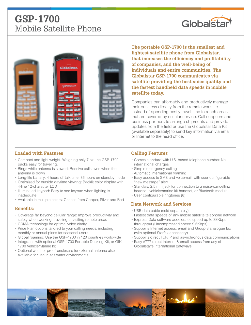 Globalstar GSP-1700 Brochure