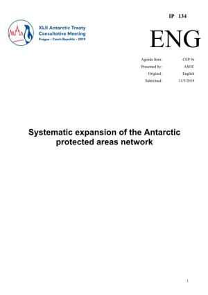 Systematic Expansion of the Antarctic Protected Areas Network