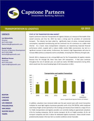 Q3 2015 Transportation & Logistics