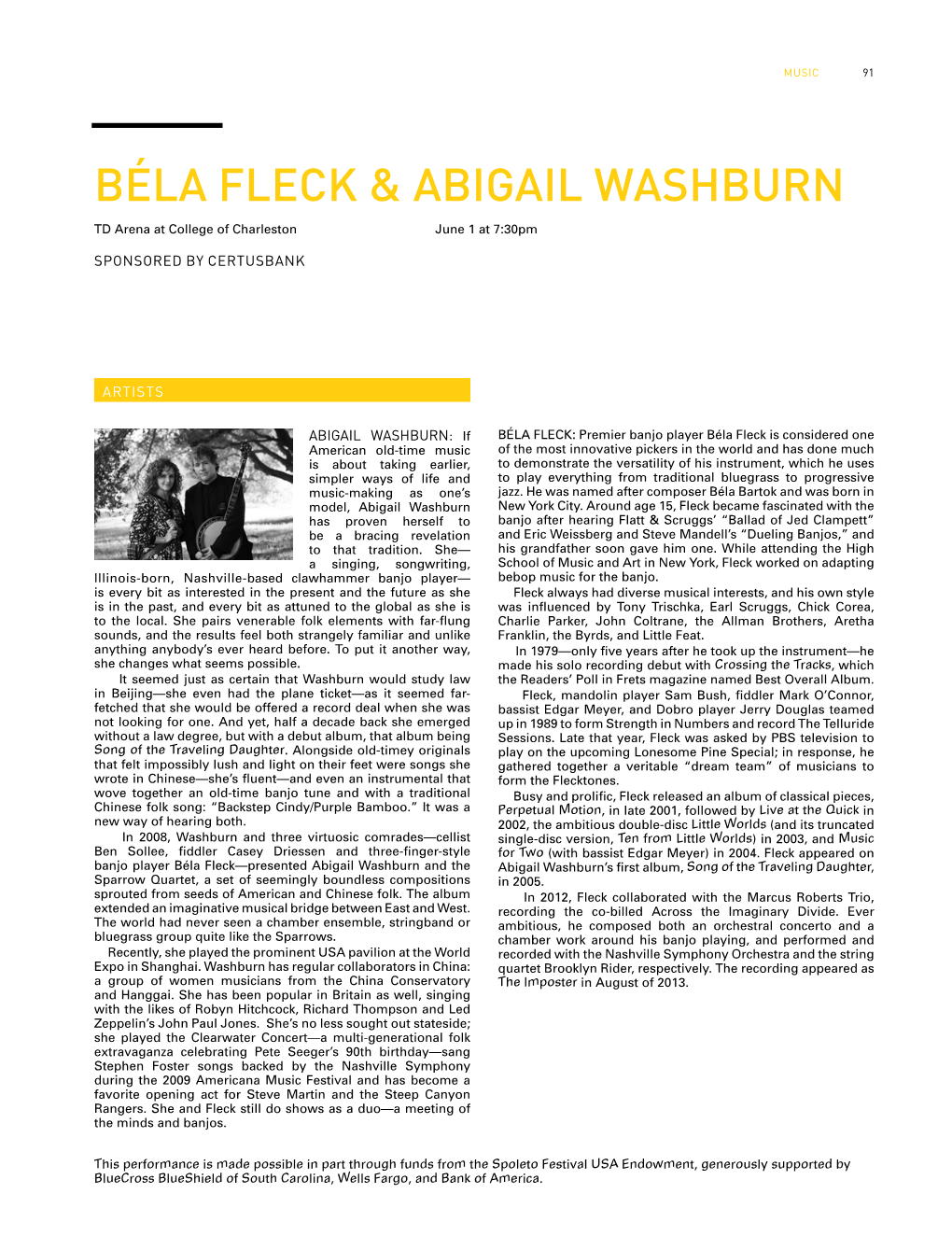 Béla Fleck & Abigail Washburn