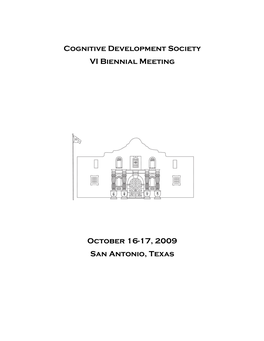 Cognitive Development Society VI Biennial Meeting October 16-17