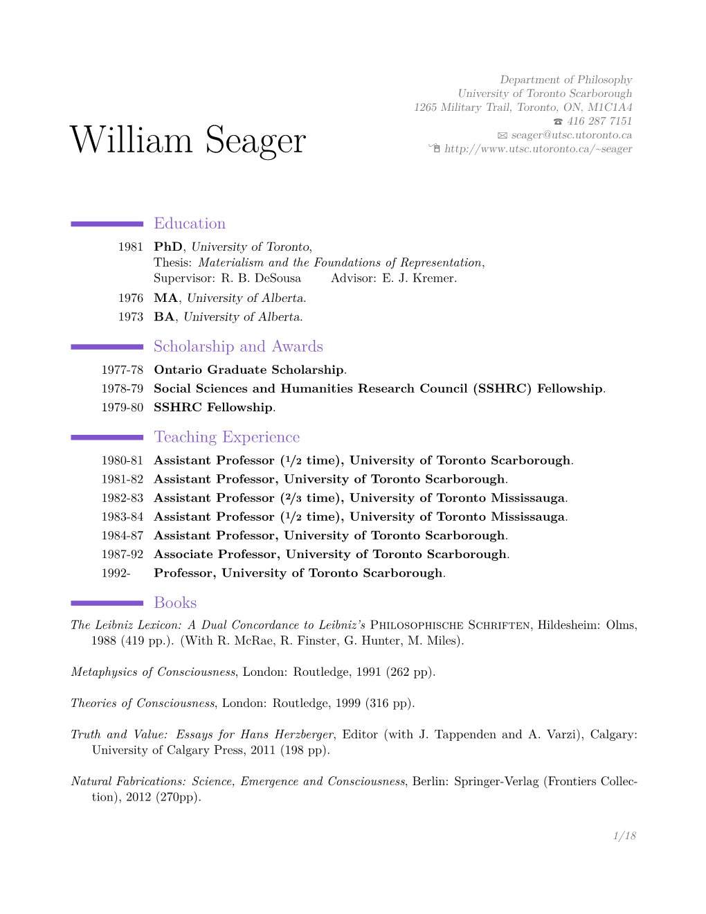 William Seager –