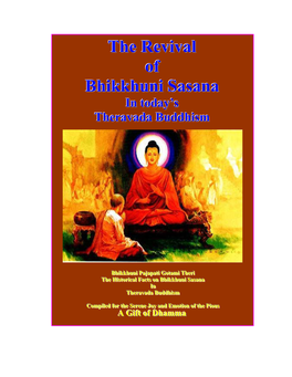 Bhikkhuni Order in Todays Buddha Dispensation.Pdf
