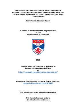 John Patrick Stephen Mowat Phd Thesis