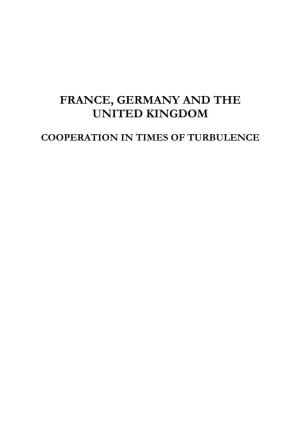 France, Germany and the United Kingdom
