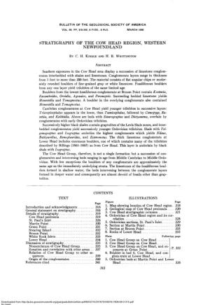 Bulletin of the Geological Society of America Vol. 69