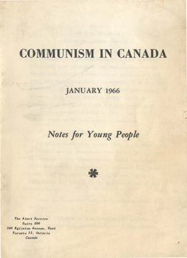 Communism in Canada