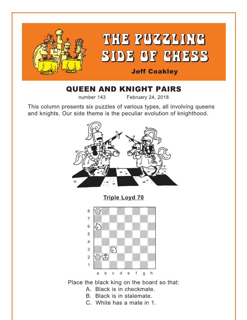 143 Queen and Knight Pairs