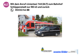 Mit Dem Anruf-Linientaxi 749 (ALT) Zum Bahnhof Schöppenstedt Zur