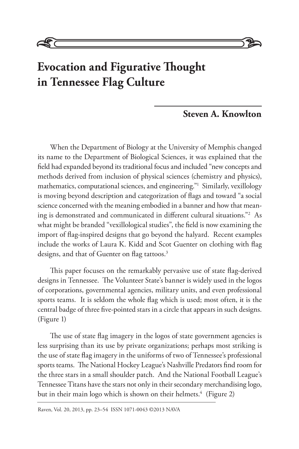 Evocation and Figurative Thought in Tennessee Flag Culture