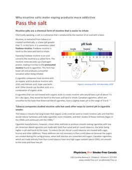 Pass the Salt. Why Nicotine Salts Make Vaping Products More Addictive. February 2020