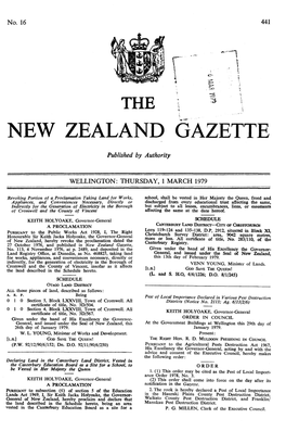 New Zealand Gazette