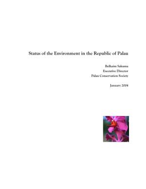 State of Palau Environment.Pub