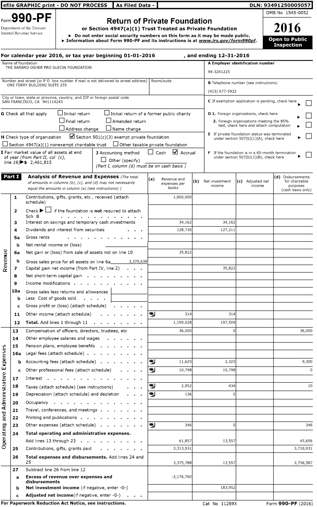 2016 Internal Rev Enue Ser Ice ► Do Not Enter Social Security Numbers on This Form As It May Be Made Public