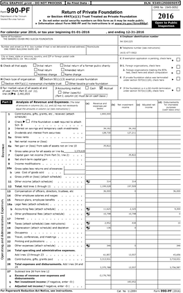 2016 Internal Rev Enue Ser Ice ► Do Not Enter Social Security Numbers on This Form As It May Be Made Public