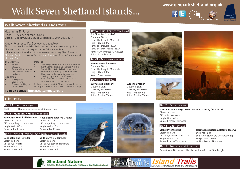 Walk Seven Shetland Islands