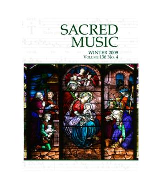 Sacred Music, 136.4, Winter 2009