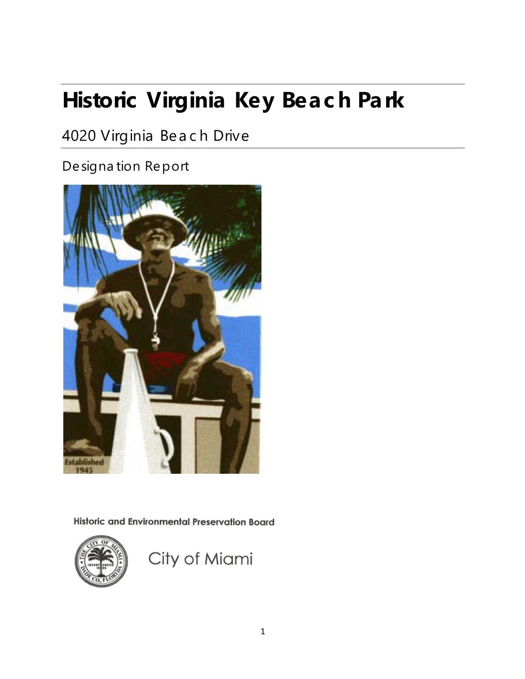 Historic Virginia Key Beach Park