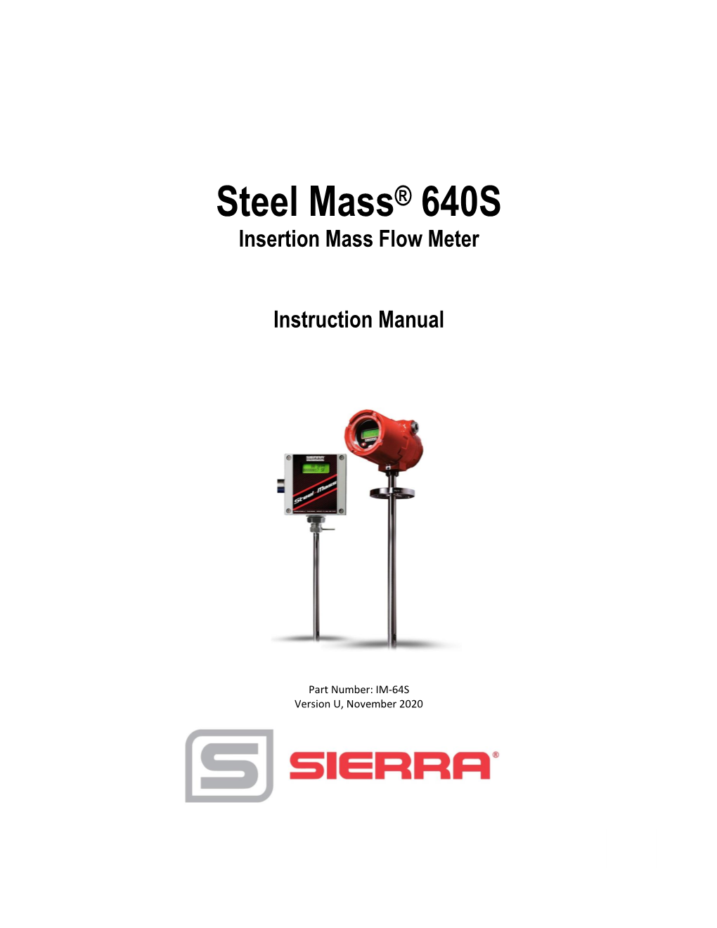 Steelmass 640S Instruction Manual