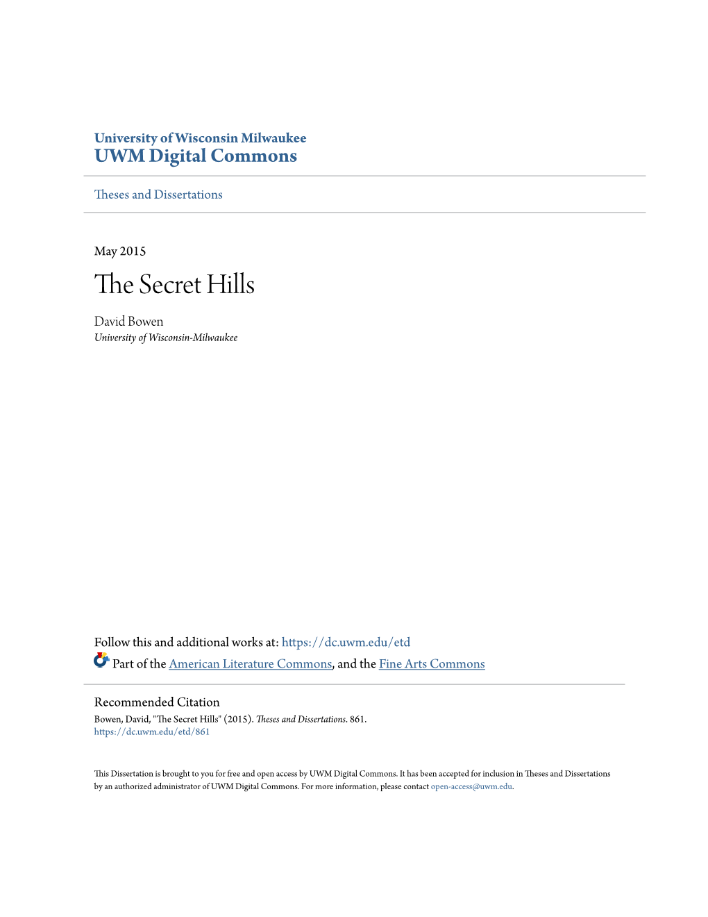 The Secret Hills