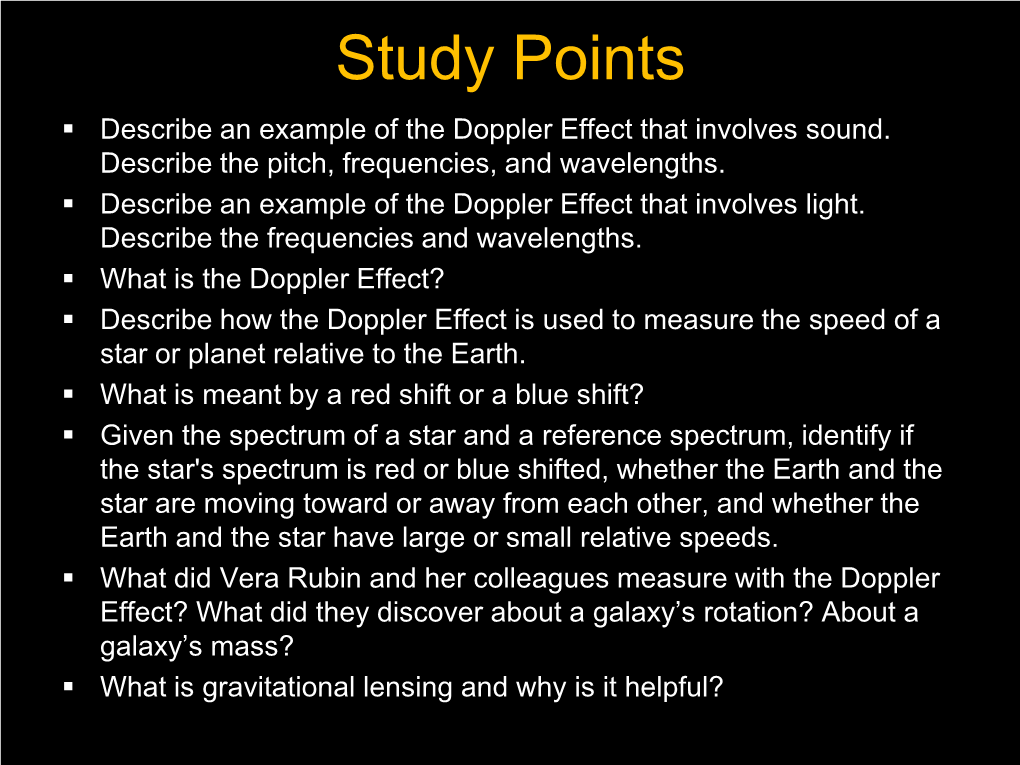 Doppler Effect and Dark Matter What Can You Learn from Spectra?