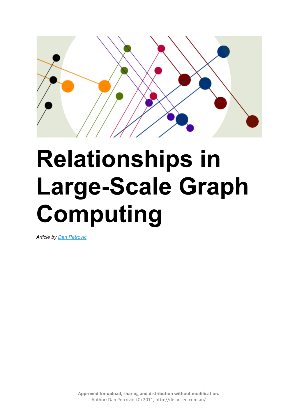 Relationships in Large-Scale Graph Computing