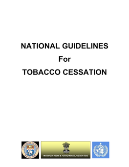NATIONAL GUIDELINES for TOBACCO CESSATION