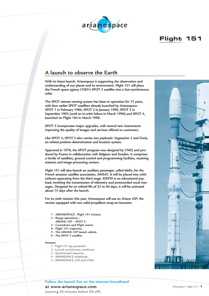 Arianespace Is Supporting the Observation and Understanding of Our Planet and Its Environment