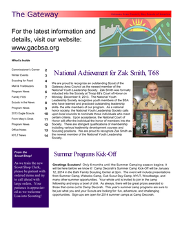 National Achievement for Zak Smith, T68 the Gateway