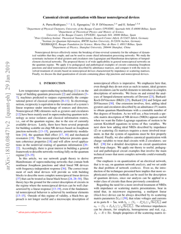 Canonical Circuit Quantization with Linear Nonreciprocal Devices