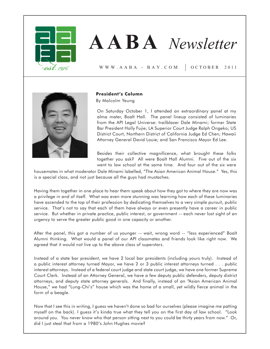 AABA Newsletter