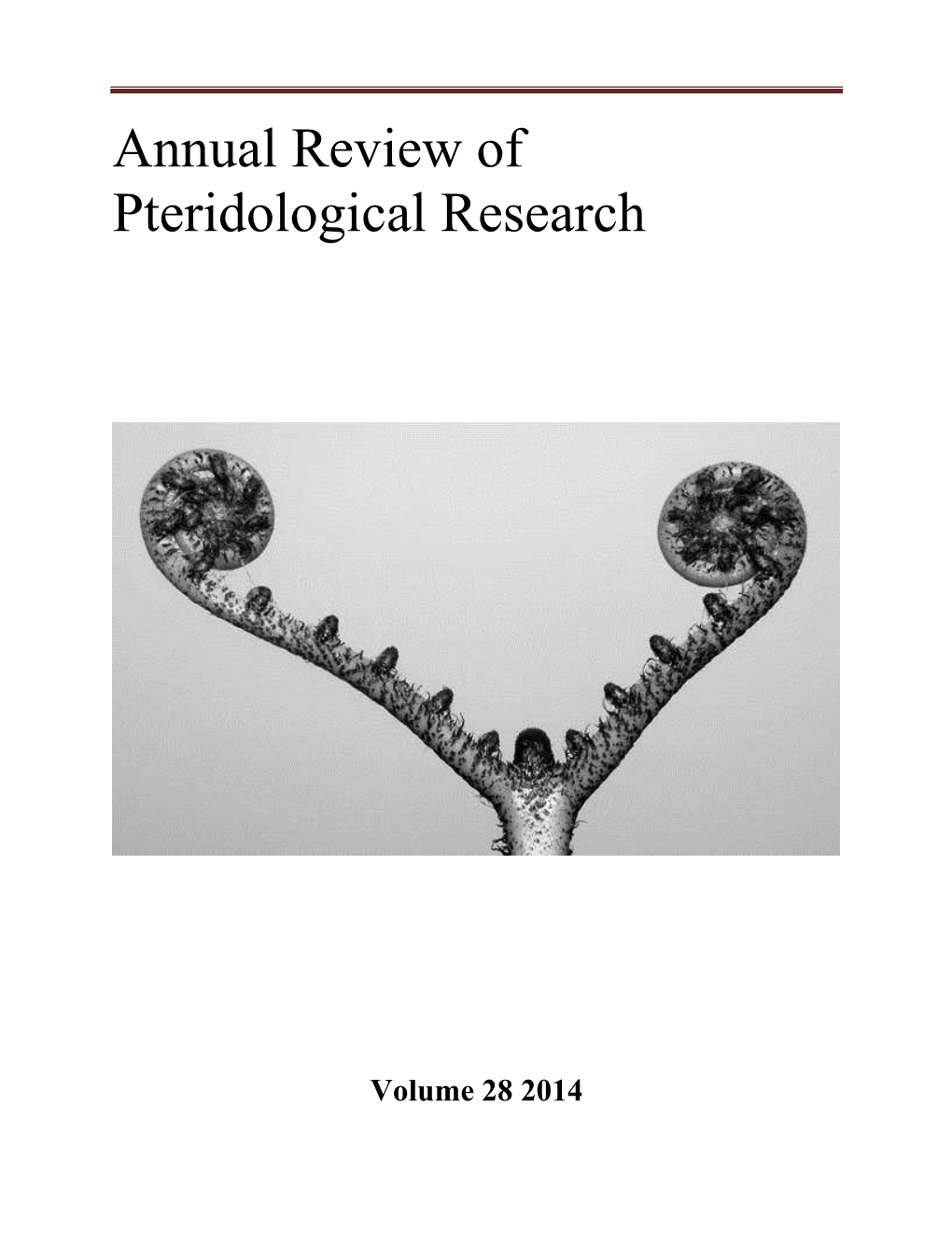 Annual Review of Pteridological Research