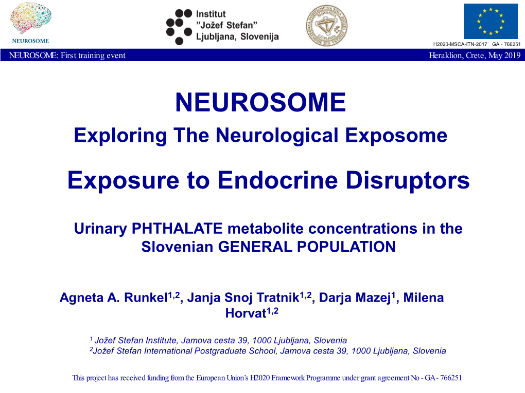 Exposure to Endocrine Disruptors