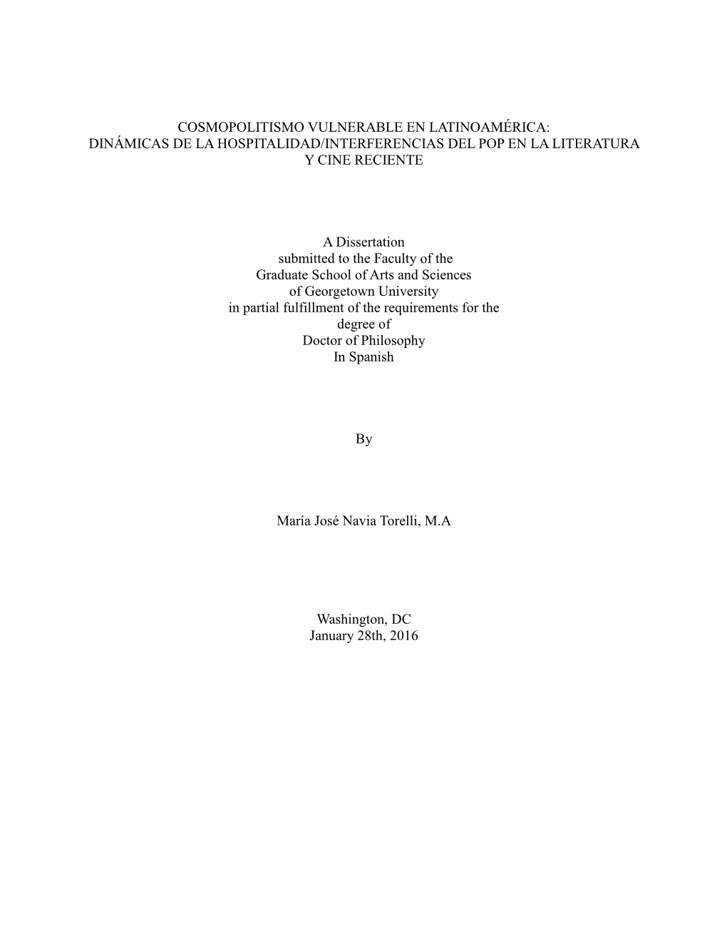 Dinámicas De La Hospitalidad/Interferencias Del Pop En La Literatura Y Cine Reciente