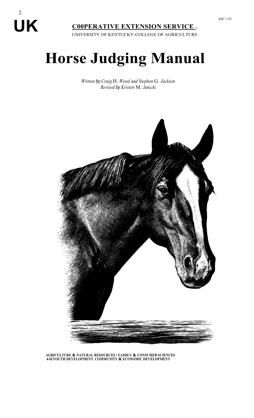 Horse Judging Manual