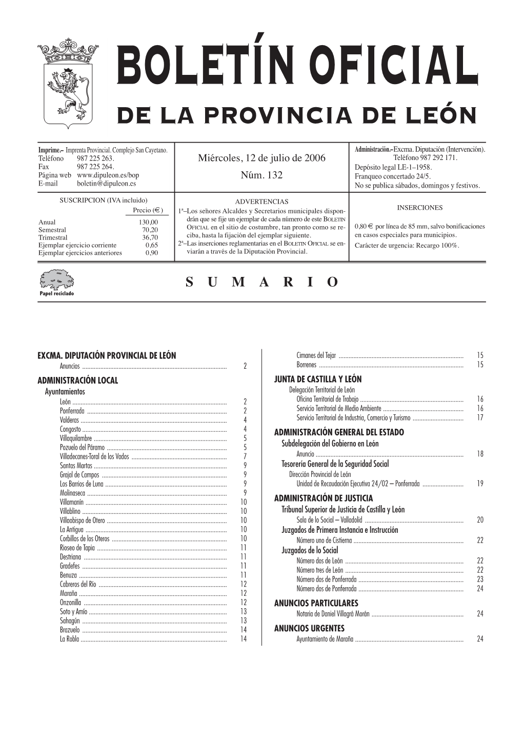 De La Provincia De León