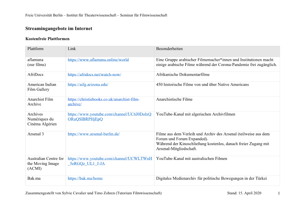 Streamingdienste (PDF)