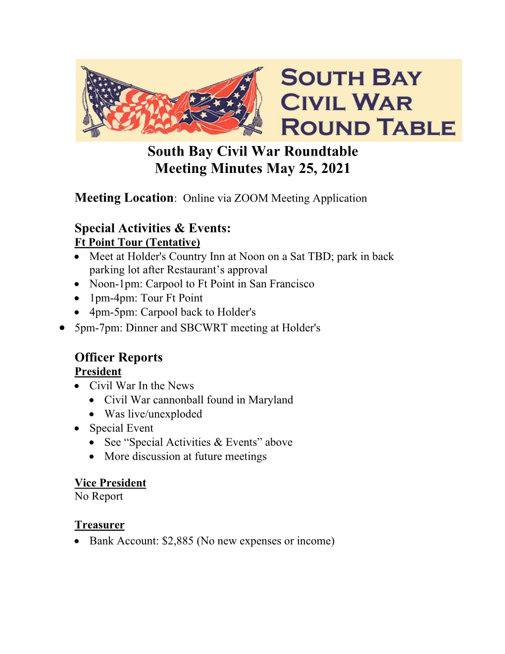 Meeting Minutes May 2021