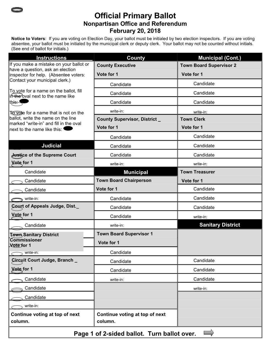 Official Primary Ballot s1