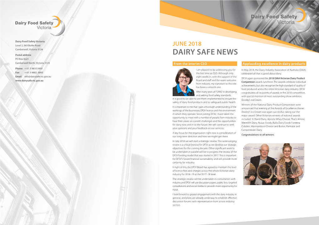 Dairy Safe News