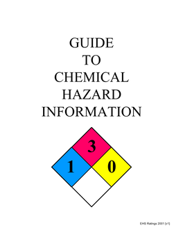 Guide to Chemical Hazard Information