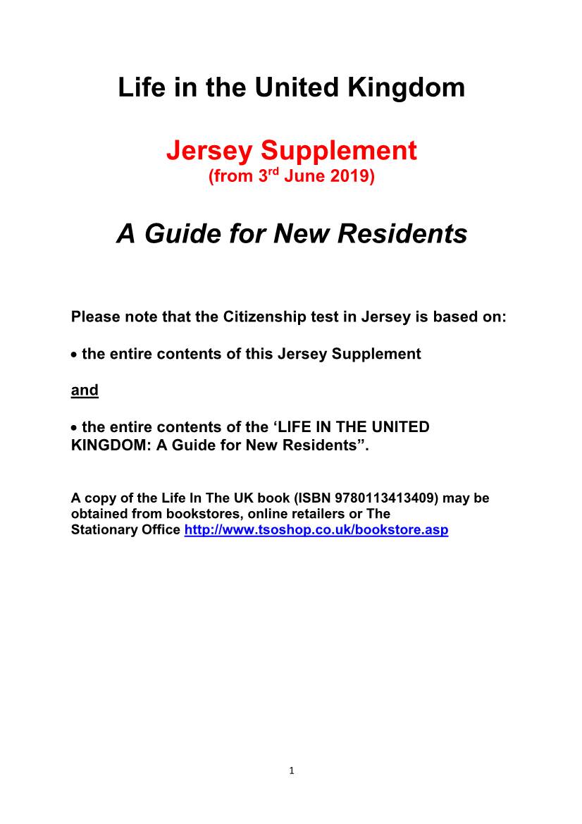 Jersey Supplement (From 3Rd June 2019)