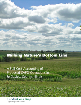 Milking Nature's Bottom Line