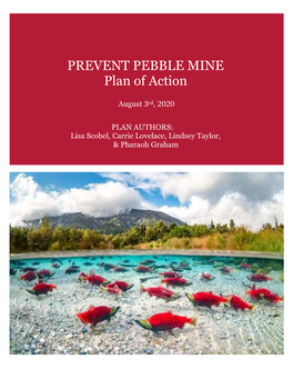 Prevent Pebble Mine Plan of Action