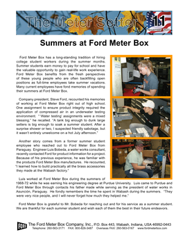 Summers at Ford Meter Box